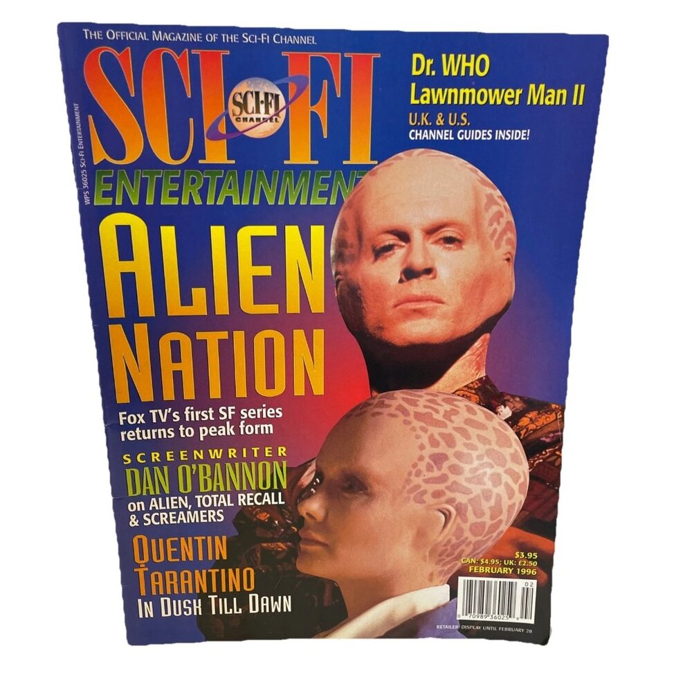 Sci-Fi Entertainment Magazine Feb 1996 Alien Nation Dan OBannon Tarantino Dr Who